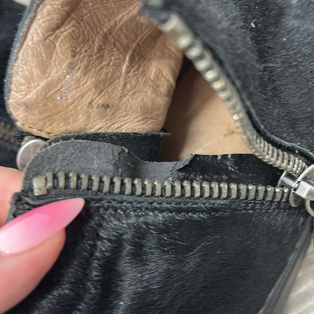 Movie’s Cow Hide Ankle Boots with Star Detail Size 4